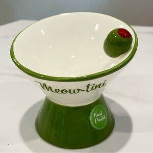 Meow-tini Cat Bowl Martini Food Candy Dish
